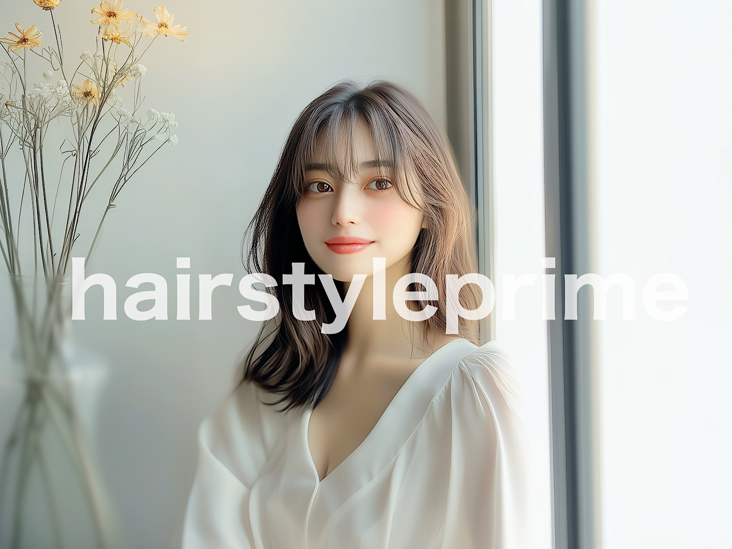 a23、ミディアム、ヘアスタイル画像